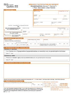 Demande d’autorisation de paiement