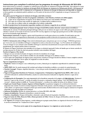 Solicitud para los programas de energía de Minnesota