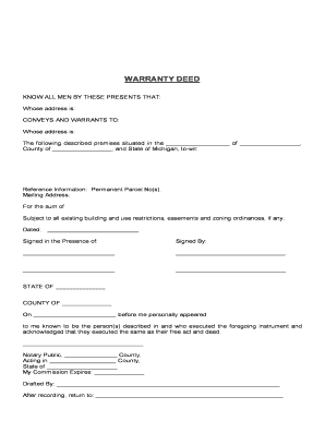 Warranty Deed