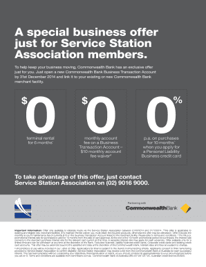 Service Station Association Business Offer