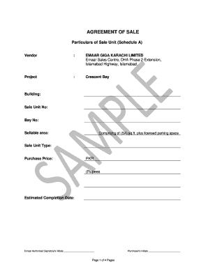 Pakistan Residential Property Sale Agreement