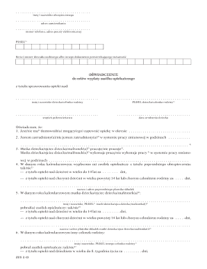 Polish Caregiver Benefit Application Form