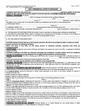 Wisconsin Residential Offer to Purchase