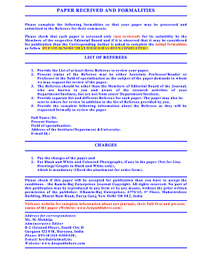 Journal Article Submission Form