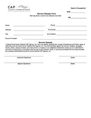 Service Release Form
