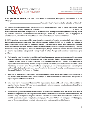 Confidentiality Agreement for Real Estate Transaction