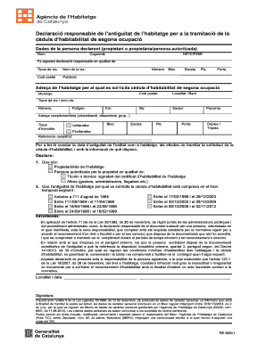 Responsible Declaration of Housing Antiquity