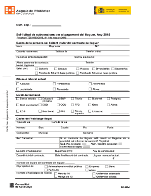 Rental Subsidy Application Form