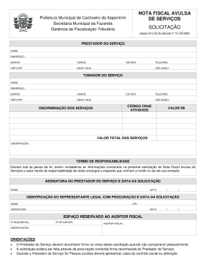 Nota Fiscal Avulsa