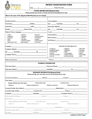Patient Registration Form