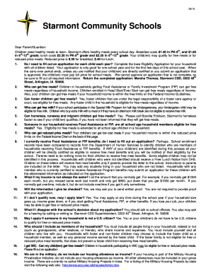Iowa Eligibility Application for Free and Reduced Price Meals