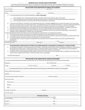 Ohio School Medication Permit