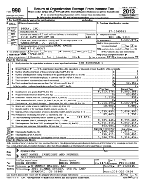 Form 990 Return of Organization Exempt From Income Tax