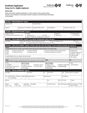 Anthem Enrollment Application