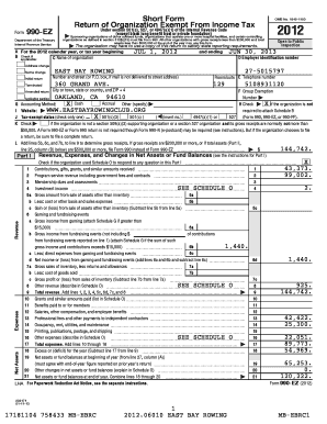 Form 990-EZ 2012