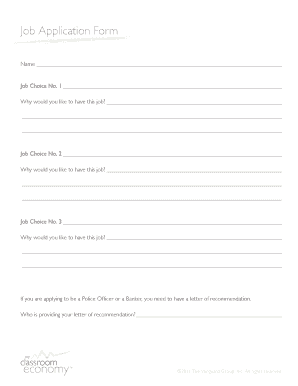 Job Application Form