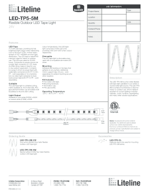 LED Tape Light Order Form