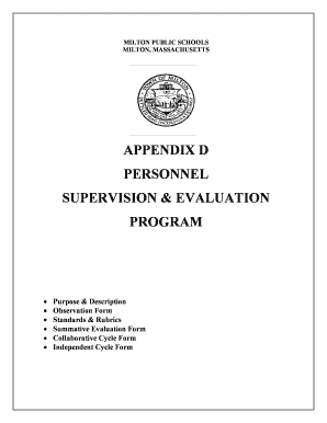 Teacher Evaluation Forms
