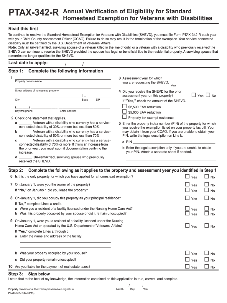 ptax 342 r 2015-2019 form - mercercountyil Preview on Page 1.