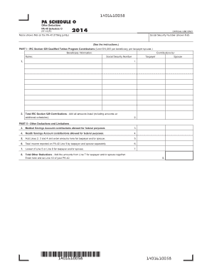 PA-40 Schedule O