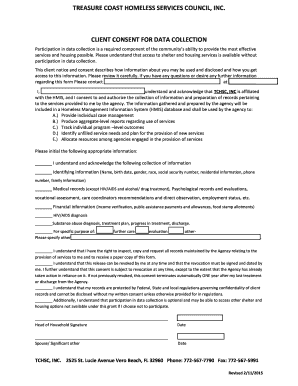 Client Consent for Data Collection