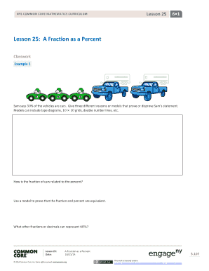 Fraction as a Percent Worksheet