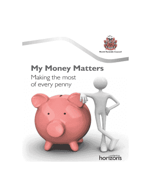 My Money Matters Budget Sheet