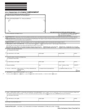 UCC Financing Statement Amendment