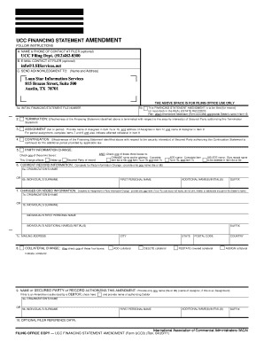 UCC Financing Statement Amendment