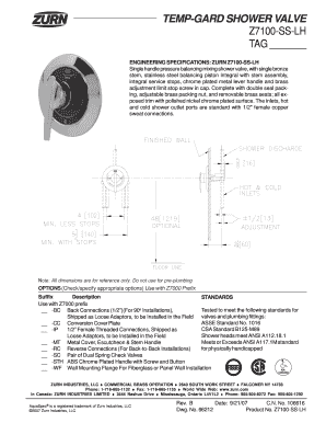 Z7100-SS-LH TAG - MJB Sales Inc
