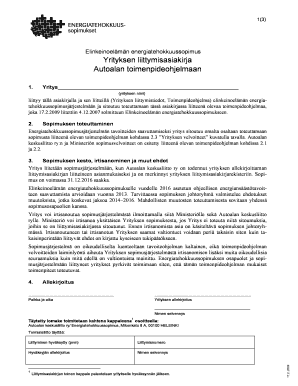 Finnish Business Energy Efficiency Agreement