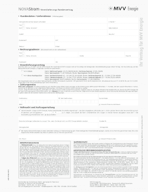 NOVAStrom Stromlieferungs-Sondervertrag