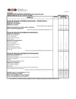 Demonstração de Fluxos de Caixa