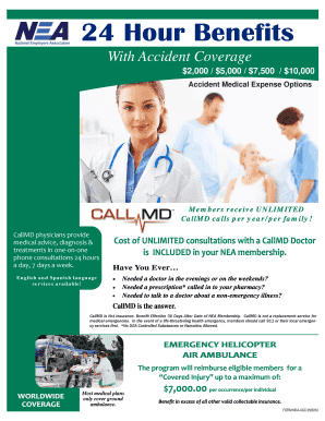 NEA Accident Insurance Enrollment Form