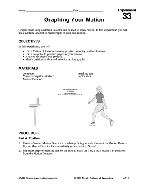 Graphing Your Motion Experiment