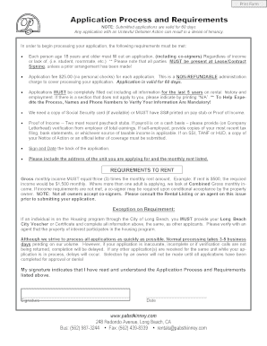 Rental Application Form