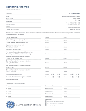 Factoring Request Form