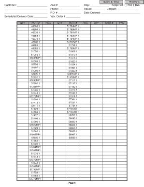 Purchase Order Template