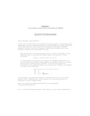Questionnaire SWIFS