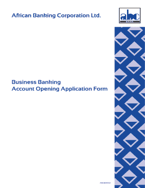 African Banking Corporation Ltd Business Banking Account Opening Application Form