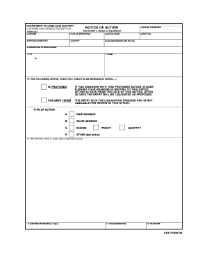 CF 29 Notice of Action