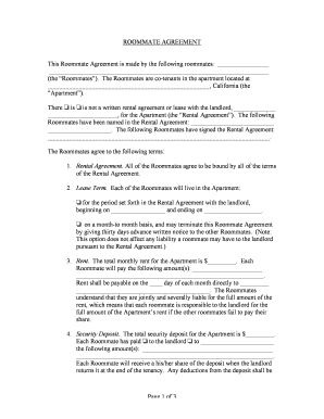 California roommate agreement - Roommate Agreement - UCLA Student Legal Services - studentlegal ucla