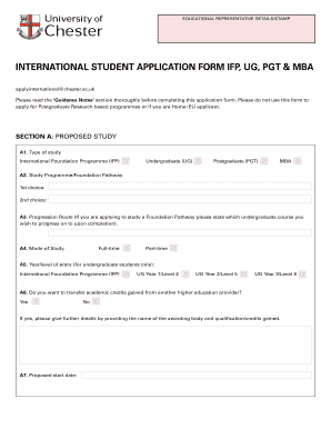 International Student Application Form