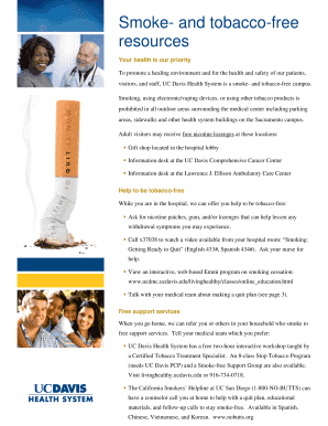 UC Davis Health Tobacco-Free Action Plan