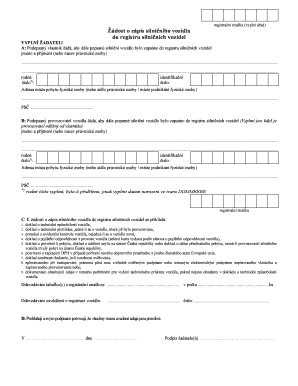 Czech Republic Vehicle Registration Application