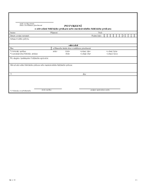 Driver's License Surrender Confirmation
