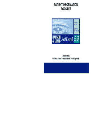 Eye Care Professional Information Booklet