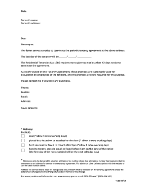 New Zealand Tenancy Termination Notice