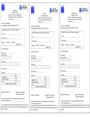 Challan for Recruitment Application Fee
