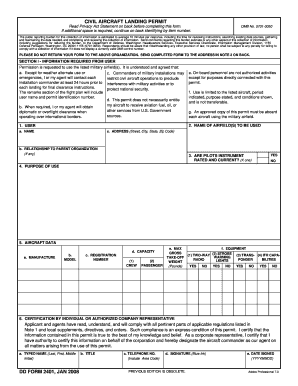 Civil Aircraft Landing Permit